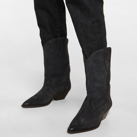 Isabel Marant Duerto Suede Western Cowboy Boots size 37 - Picture 2 of 12